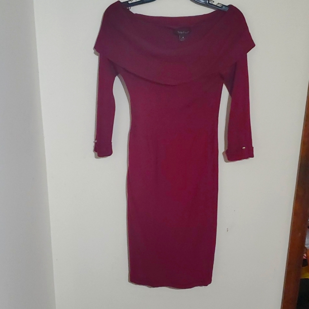 Maroon dress, White House Black Market, Size M